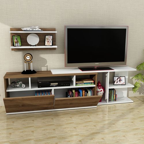 Beste - White, Walnut White
Walnut TV Unit slika 2