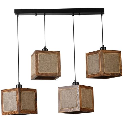 Kumsal 8702-6 Rattan
Walnut
Black Chandelier slika 1