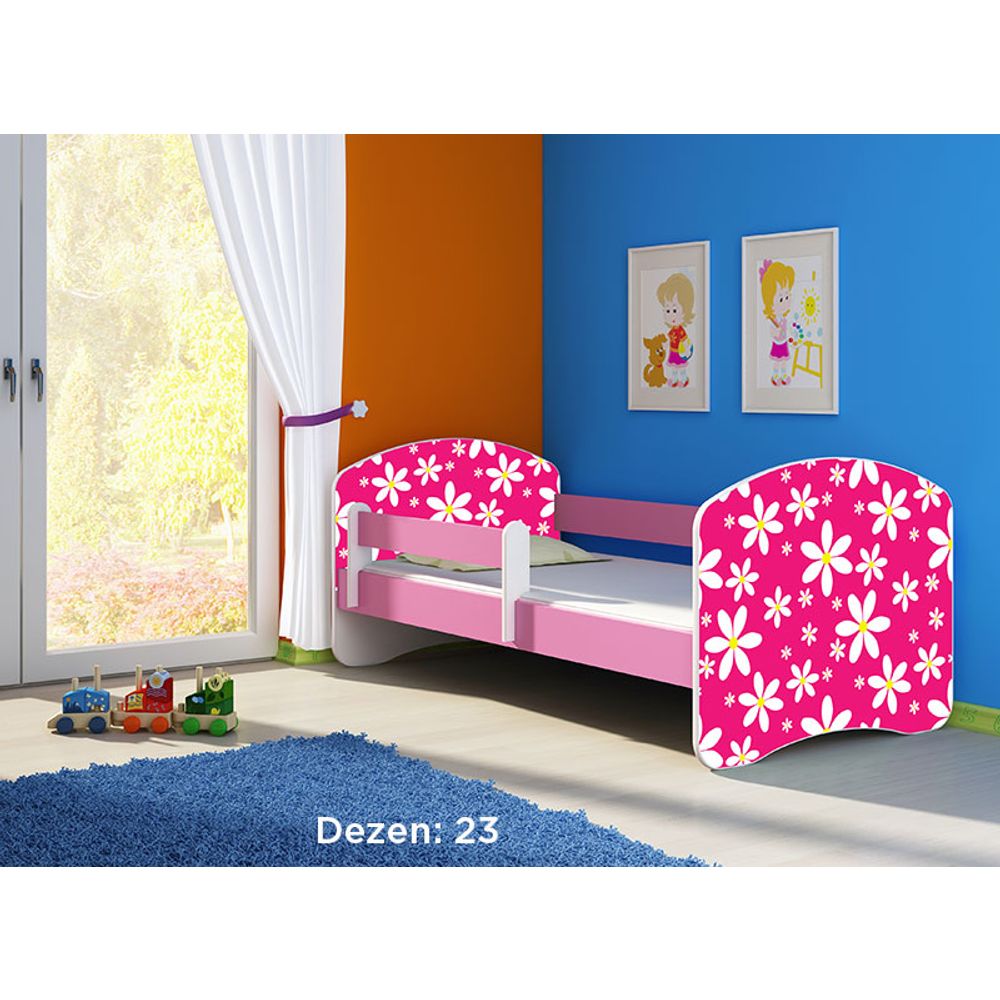 ACMA Dječiji krevet Acma II Pink - 160x80cm - Dezen 23 slika 2