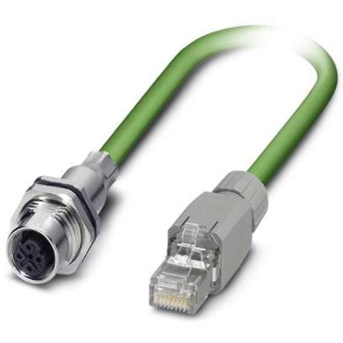 Phoenix Contact 1404368 M12 / RJ45 mrežni kabel, Patch kabel cat 5, cat 5e SF/UTP 1.00 m zelena  1 St. slika 2