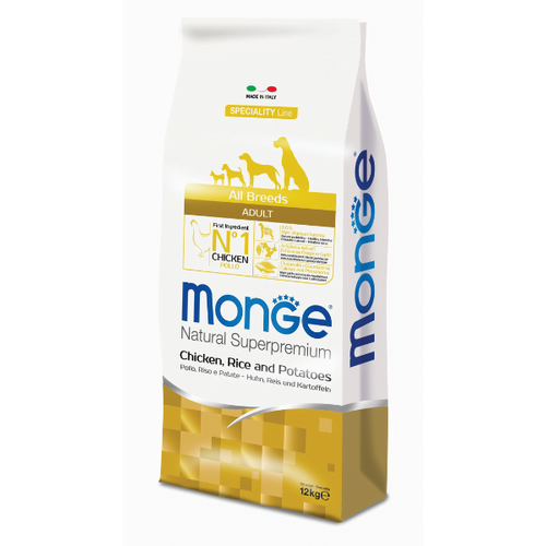 Monge Natural Superpremium Dog All Breeds Adult Monoprotein Chicken With Rice And Potatoes 2.5 kg slika 1