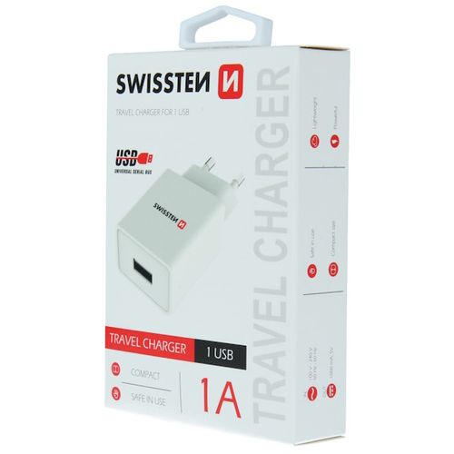 SWISSTEN punjač GaN 1x USB-C 45W POWER DELIVERY, bijeli slika 2