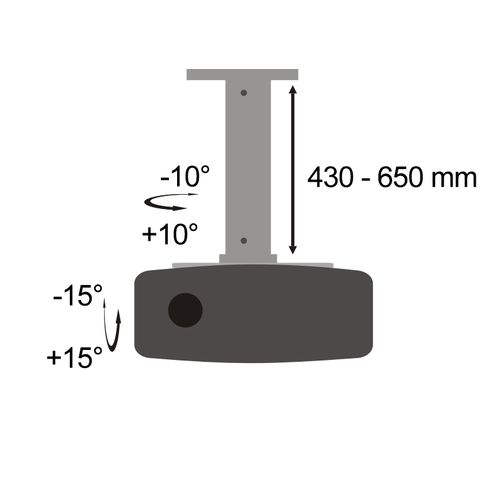 SBOX stropni nosač projektora PM-18M slika 9