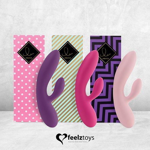 Rabbit vibrator FeelzToys - Lea, nježno ružičasti slika 8