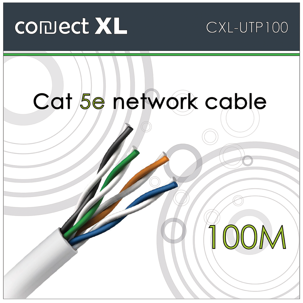 Connect XL Mrežni UTP CAT5E kabl na pak 100 met - CXL-UTP100 slika 1