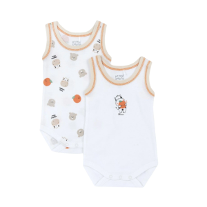 Chicco Bodi bez rukava za bebe Baby Citrus, 2kom