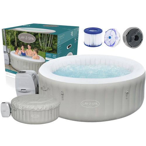 Masažni bazen-Jacuzzi na napuhavanje Bestway 180*66cm - bež + pozadinsko osvjetljenje slika 1