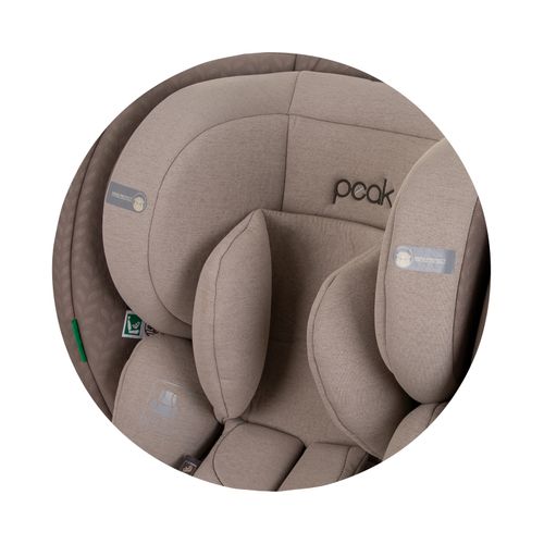 Chipolino autosjedalica I-SIZE 40-150 cm ISOFIX 360 "PEAK" macadamia slika 13