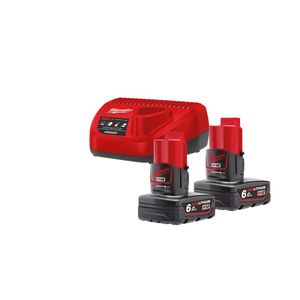 Milwaukee Set M12 Nrg-602 Punjač + 2 X M12 B6 Baterije