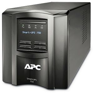 APC SMT750IC APC Smart-UPS 750VA, Line Interactive, Sine Wave, Tower, 750VA/500W, 230V, AVR, 6x IEC C13, Battery Pack 7Ah (RBC48), SmartConnect Port + SmartSlot, Interface Ports USB and Serial (RJ45), LCD