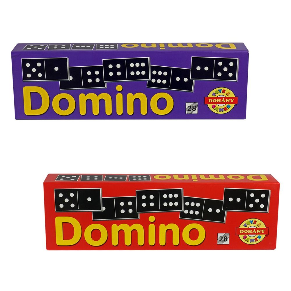 Domino klasični crni set od 28 pločica slika 1