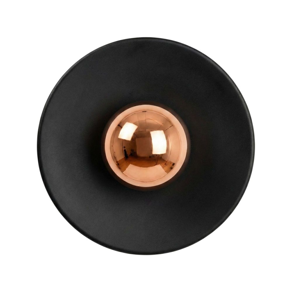 Zidna Lampa Node - 16150, boje: Crna, Bakrena slika 5