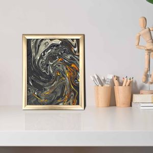 ACT-001 Multicolor Decorative Framed MDF Painting