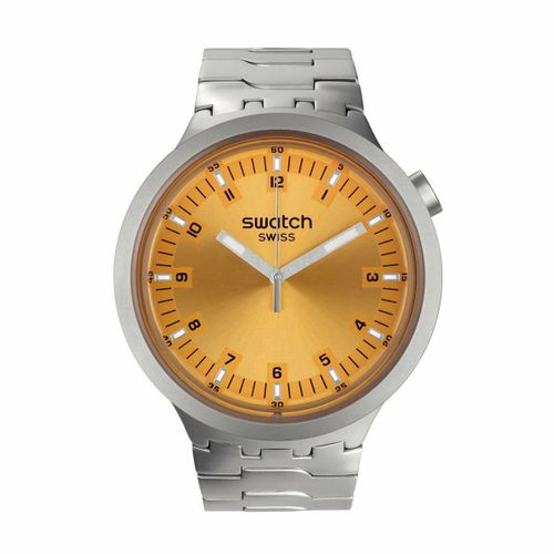 Uniseks satovi Swatch SB07S103G - Rumena Srebrna slika 1