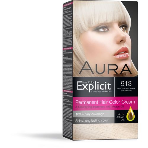 AURA Explicit farba za kosu 913 Ultra Svetlo Bež slika 1