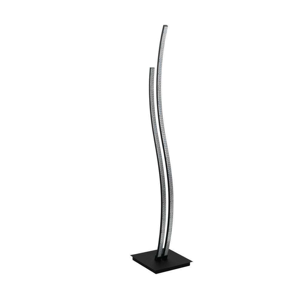 Eglo podna lampa lejias led 16w 3000k 2050lm crno/prozirno v:1230mm slika 1