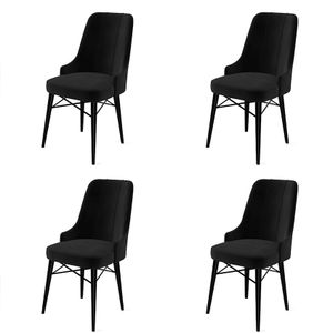Pare - Crni Set Stolica (4 Komada)