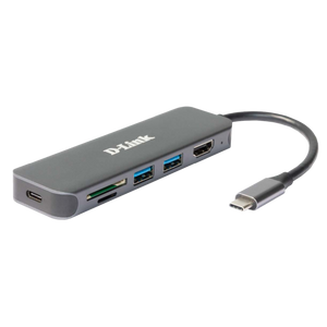 Docking D-Link DUB-2327 6in1 USB-C - HDMI/USB3.0x2/CR/PD