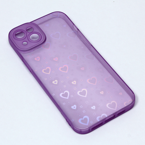 Maska Heart Color IMD za iPhone 14 Plus 6.7 ljubicasta slika 1