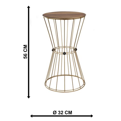 Gauge Concept Stolić za kavu Madrid Antique,Orah slika 4