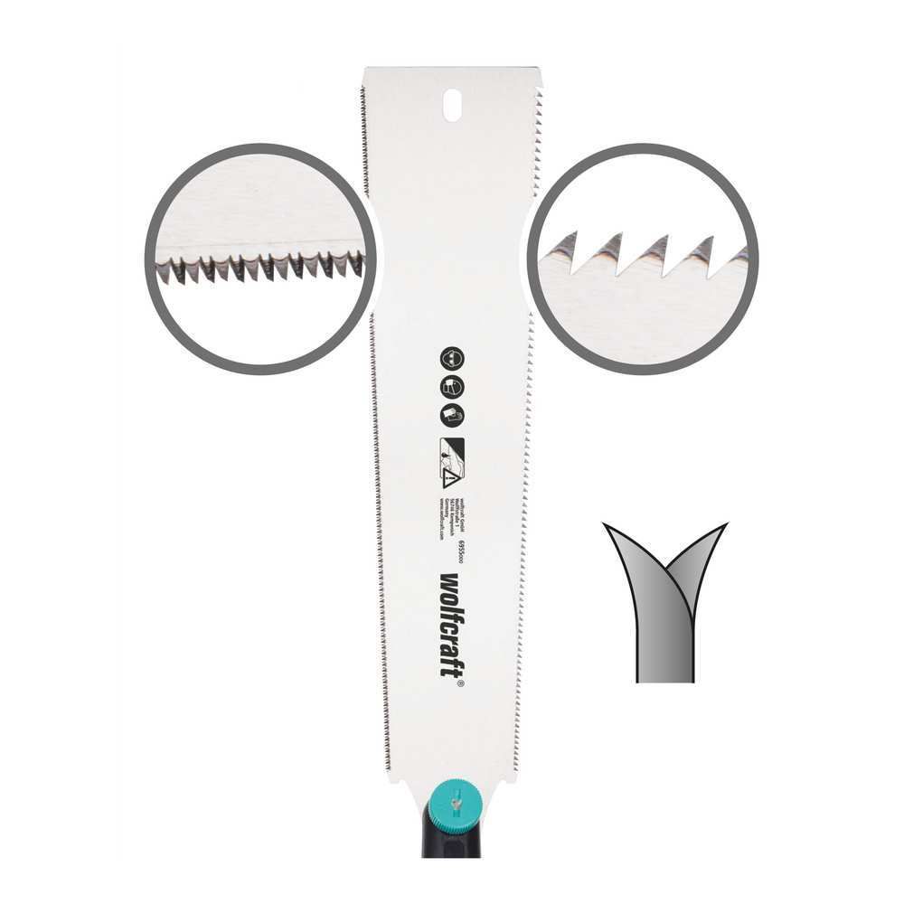 Wolfcraft Pila Japanska Dvostrana Za Drvo i Plastiku 240mm - 6951000 slika 3