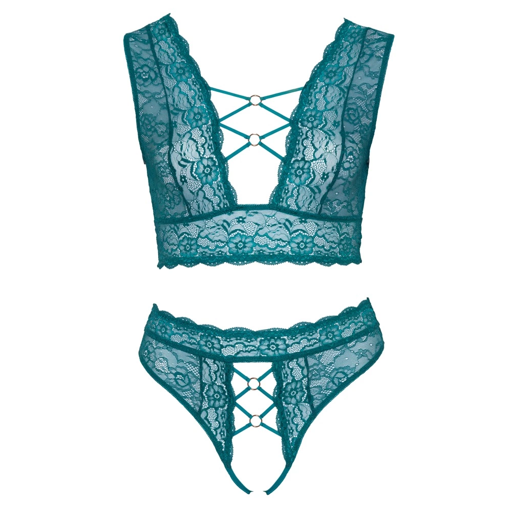 Cottelli CURVES Komplet grudnjaka teal 3XL slika 6