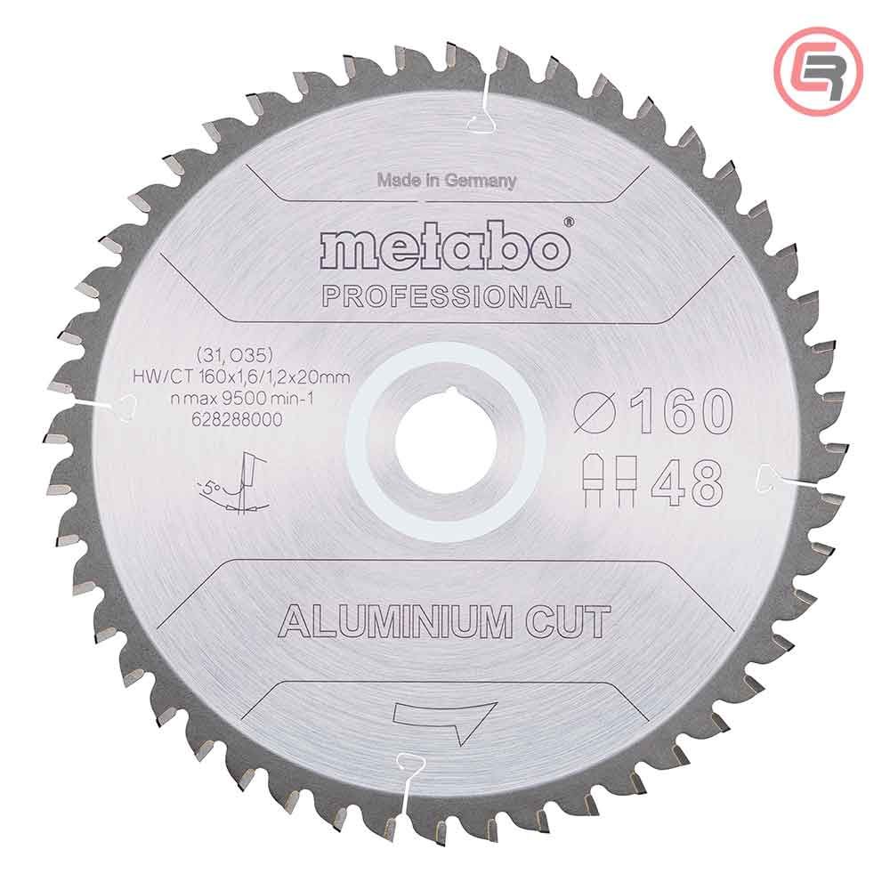 Metabo List Kružne Pile Za Aluminium 160 x 1,6 / 1,2 x 20 / Z = 48 Aluminium Cut Professional – 628288000 slika 1