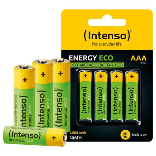 (Intenso) Baterija punjiva AAA / HR03, 1000 mAh, blister 4 kom - AAA / HR03/1000 slika 2