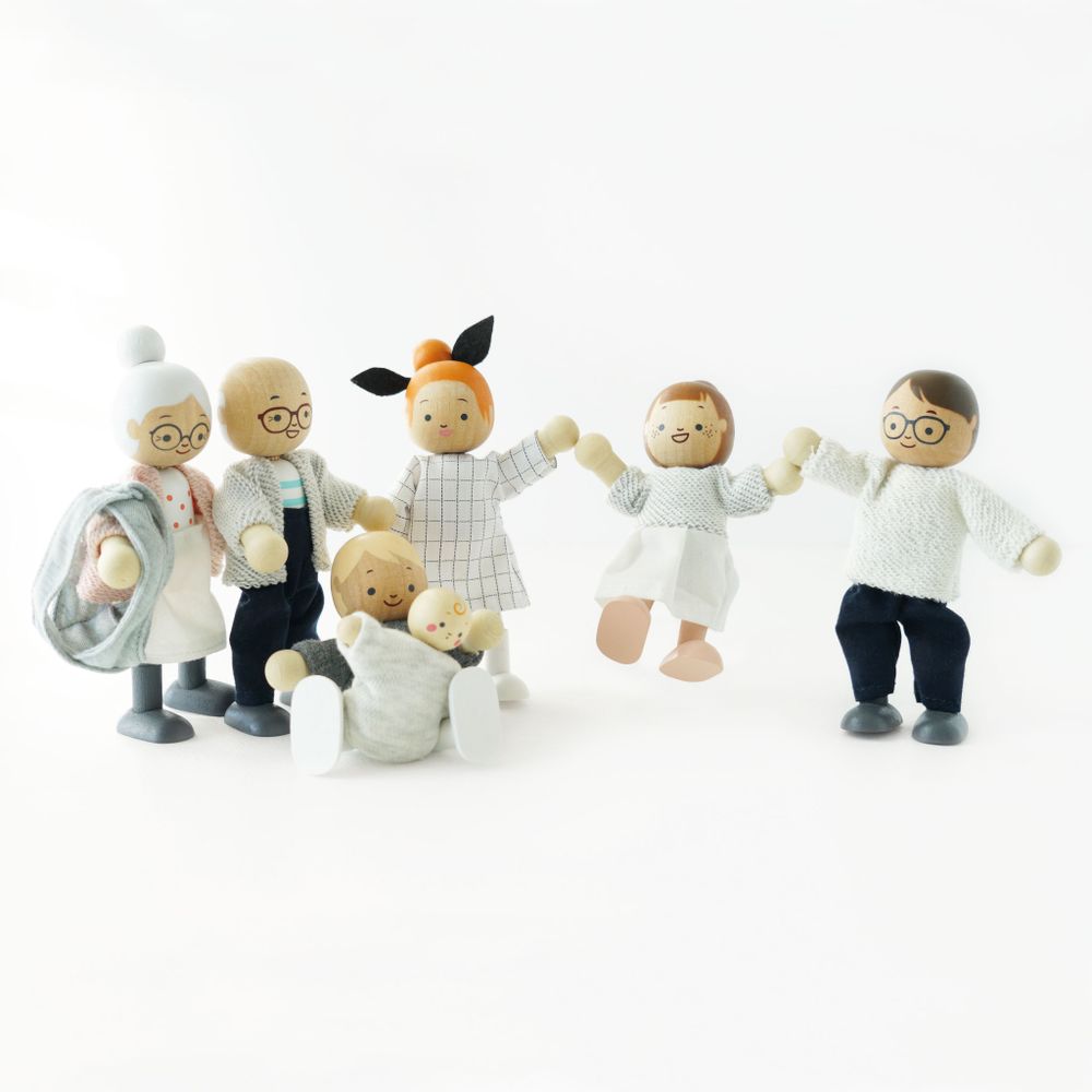Le Toy Van Set drvenih figurica Moja porodica slika 5