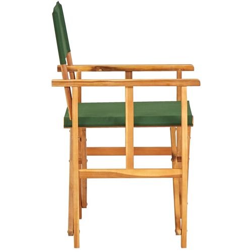 Redateljske stolice 2 kom od masivnog bagremovog drva zelene slika 29
