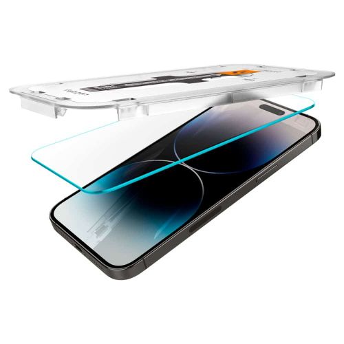 SPIGEN GLAS.TR EZ FIT KALJENO STAKLO 2-KOM ZA IPHONE 14 PRO MAX CLEAR slika 3