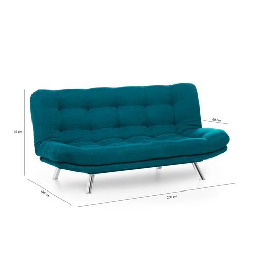 Atelier Del Sofa Trosjed na razvlačenje, Petrol Green, Misa Sofabed - Petrol Green slika 9