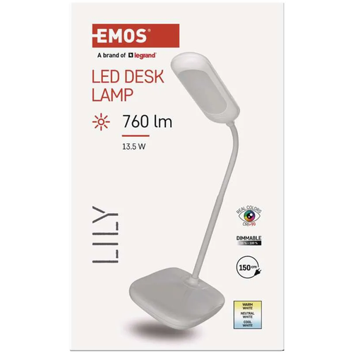 Stona lampa LED Lily bela Emos Z7629W slika 2