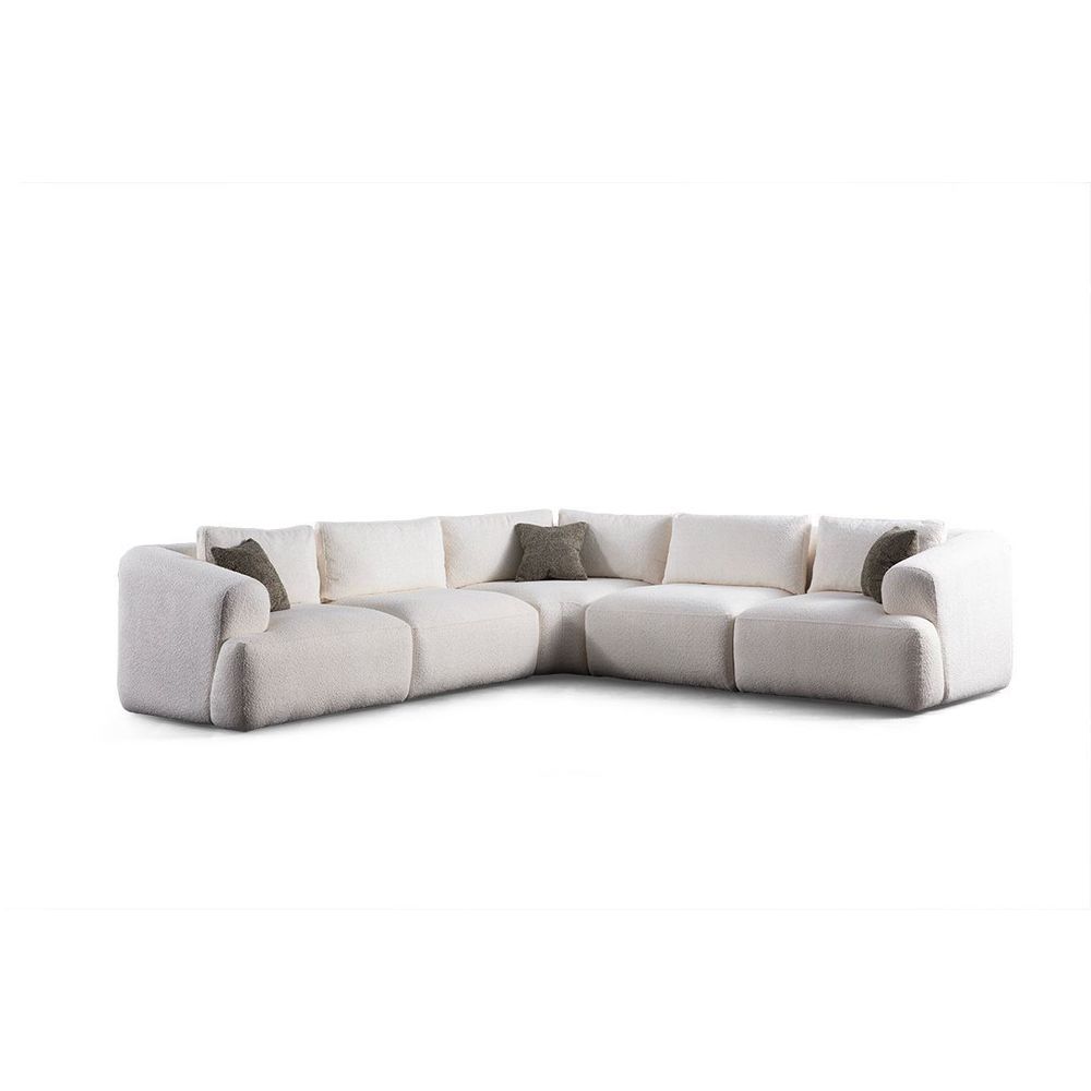 Ugaona Sofa Sofia (L1 + O1 + C + O1 + 1R) - bijela slika 6