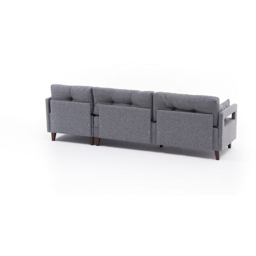 Atelier Del Sofa Kutna garnitura, Sivo, Comfort Right - Grey slika 6