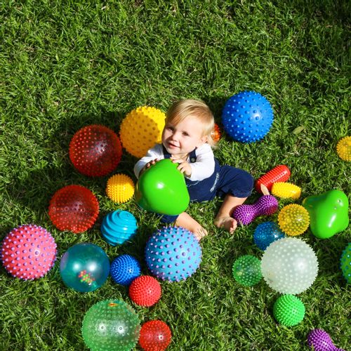 Edushape lopta The Original Sensory Balls See-Me - 4 kom slika 5