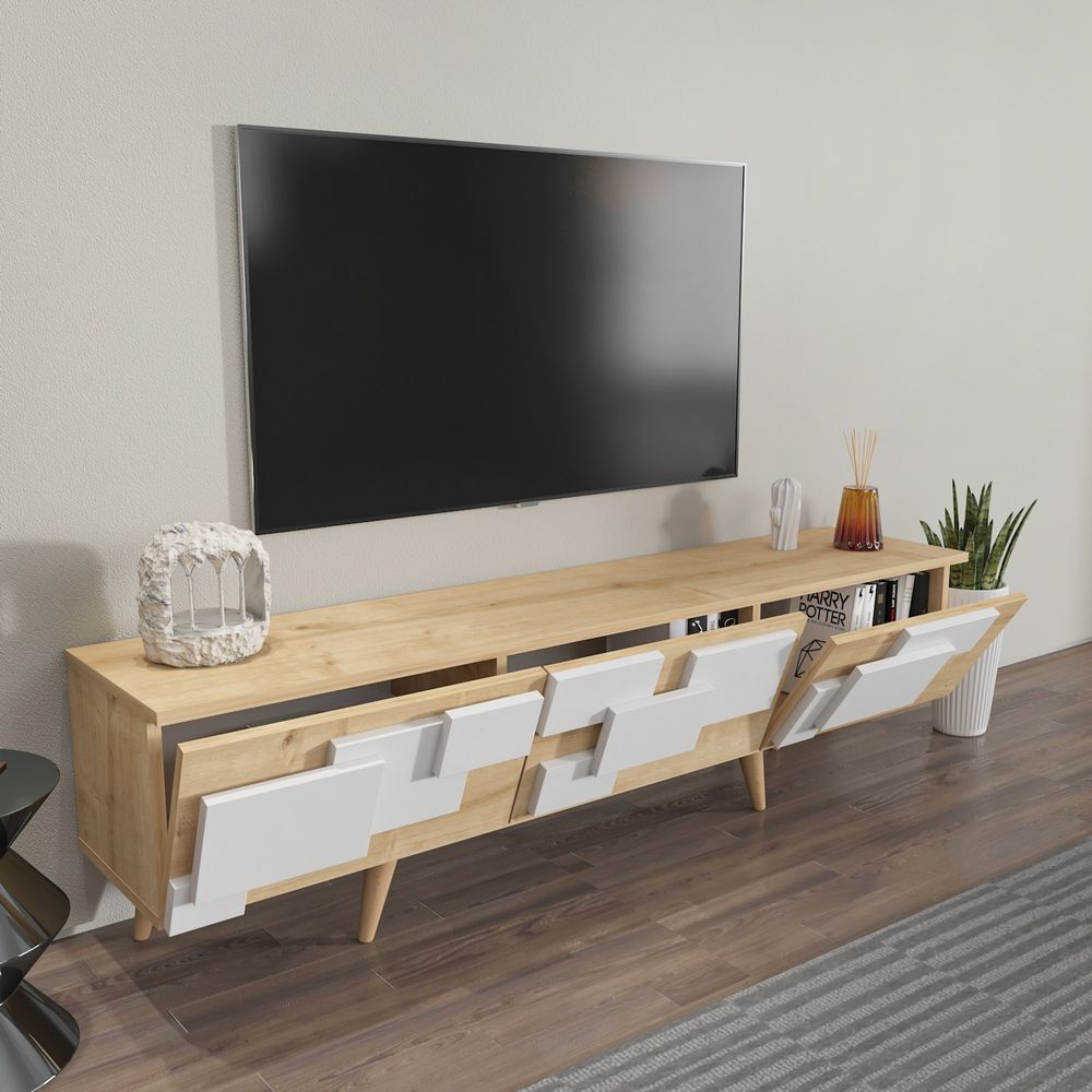 TV Stalak 3D, Boje Hrasta i Bijela slika 3