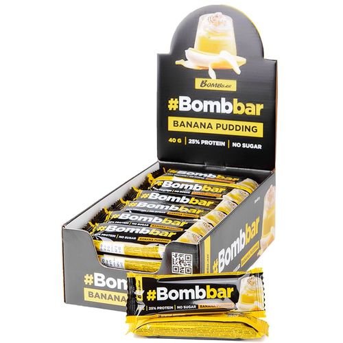 BOMBBAR Preliveni Proteinski bar Banana puding 40g slika 2