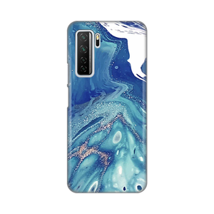 Torbica Silikonska Print za Huawei P40 Lite Blue Marble