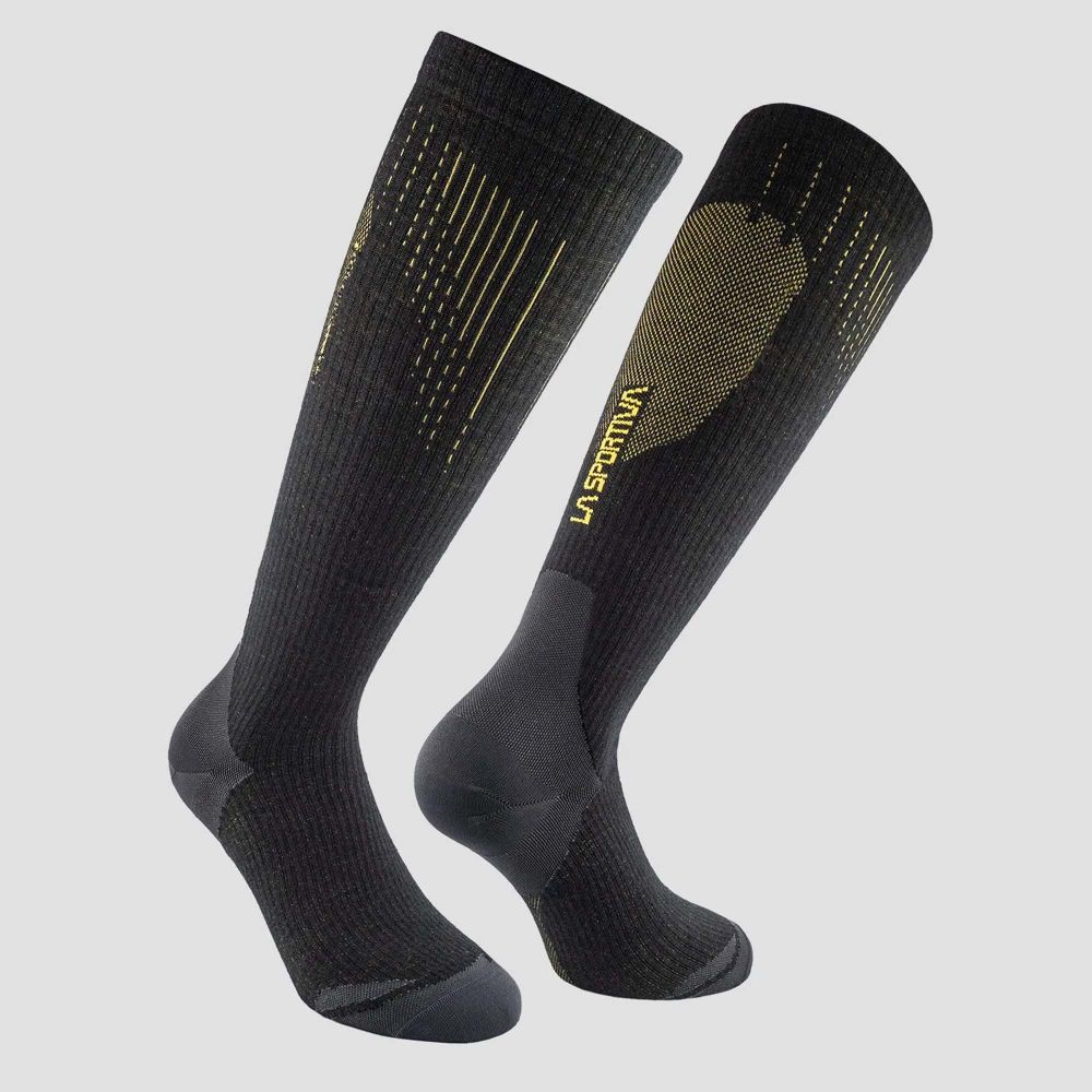 La Sportiva Čarape za skijanje Wool Tech, Black/Yellow slika 1