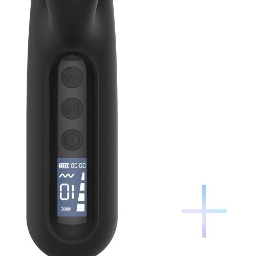 Digitalni rabbit vibrator BLACQ, crni slika 6