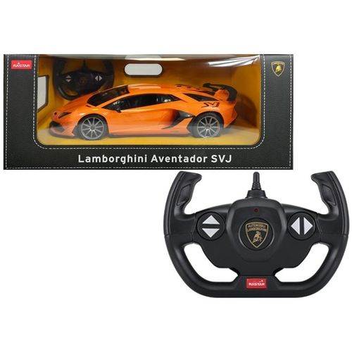 Licencirani auto na daljinsko upravljanje Lamborghini Aventador Rastar 1:14 - narančasti slika 4