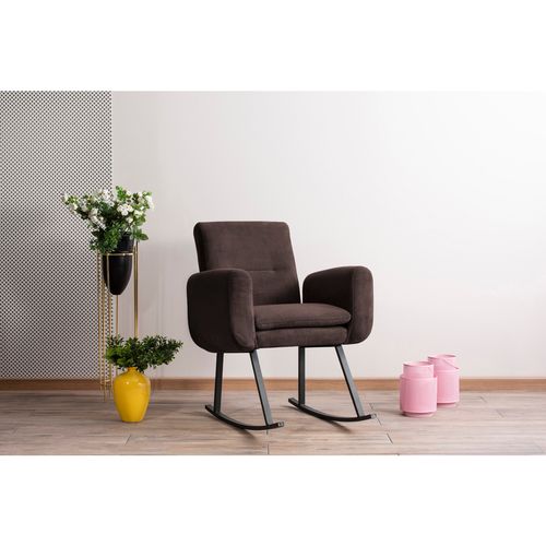 Atelier Del Sofa Stolica za ljuljanje, Smeđa, Kono - Brown slika 1