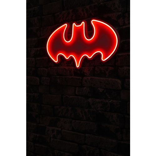 Wallity Ukrasna plastična LED rasvjeta, Batman Bat Light - Red slika 1