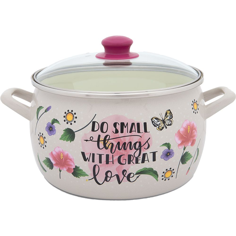 Metalac Šerpa duboka, Proljeće, sa staklenim poklopcem 24cm/7.5l slika 1