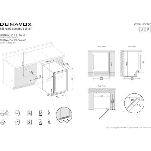 DAUF-39.121DSS DUNAVOX vinska vitrina slika 6