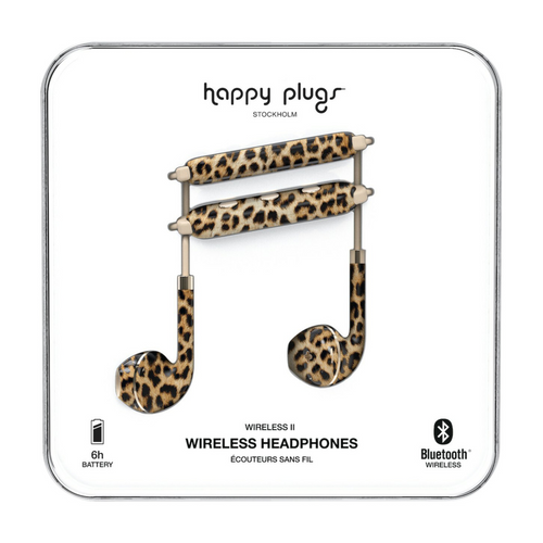 Happy Plugs, Wireless II, bežične slušalice, Leopard slika 1