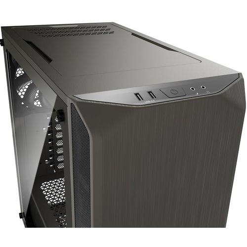 be quiet! BGW36 PURE BASE 500 Window Metallic Gray, MB compatibility: ATX / M-ATX / Mini-ITX, Two pre-installed be quiet! Pure Wings 2 140mm fans, including space for water cooling radiators up to 360mm slika 4