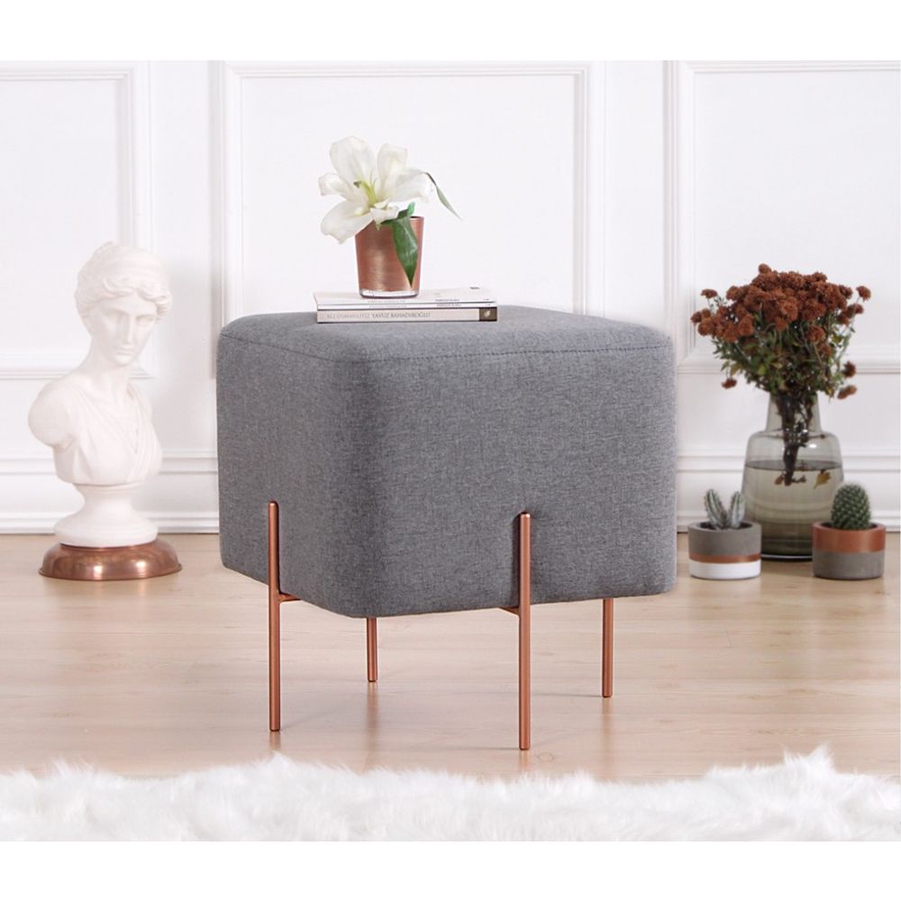 Pouf Copper 63 - Sivi slika 4