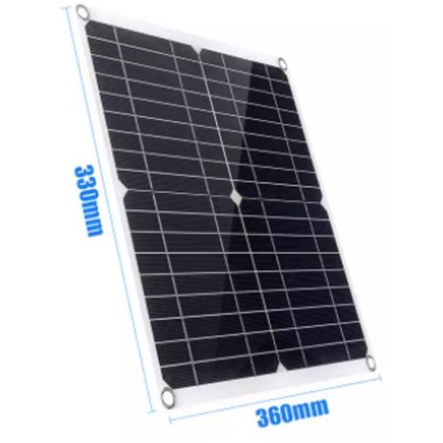 SOL-PANEL20W RV Solarni panel USB spoljni, vodootporni, 20W, 330x360x3mm slika 1